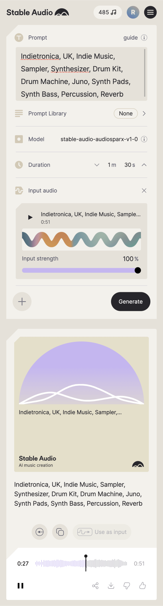 Stable Audio Generate